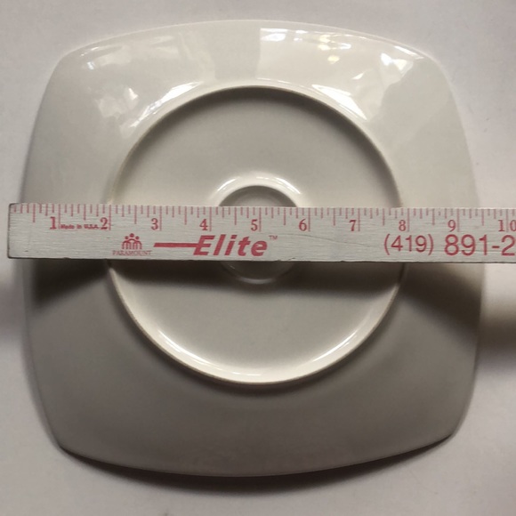 Coventry Antoinette Red Square Porcelain China Plate - Picture 8 of 9